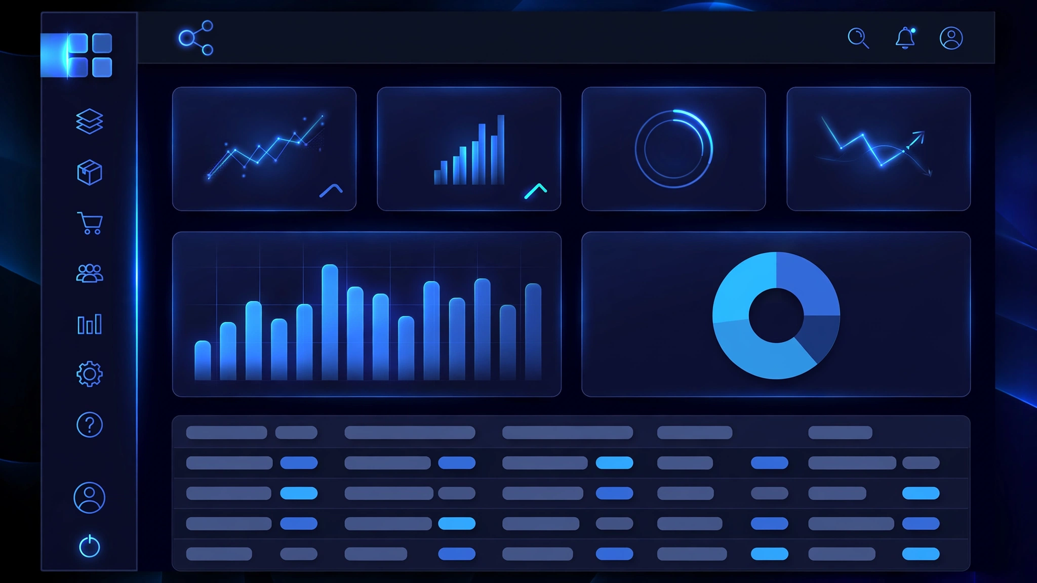 Dashboard hệ thống ERP quản trị doanh nghiệp